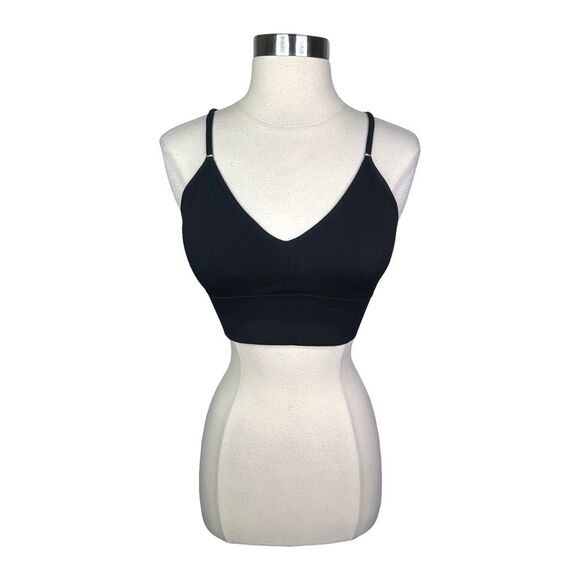 ThirdLove Black V-Neck Padded Bralette - Size Medium - Picture 1 of 5